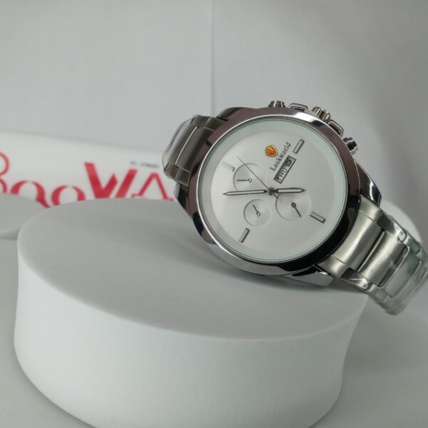 Lookworld A318 Men's Silver Stainless Steel Chronograph Watch with Date
