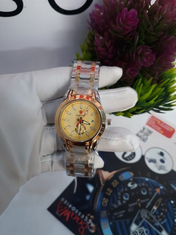 Lookworld A341 Women's Luxury Gold Two-Tone Stainless Steel Analog Wristwatch