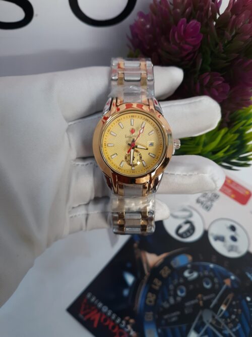 Lookworld A341 Women's Luxury Gold Two-Tone Stainless Steel Analog Wristwatch