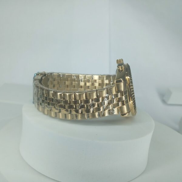 Lookworld Men's Gold Stainless Steel Chronograph Watch with Roman Numerals