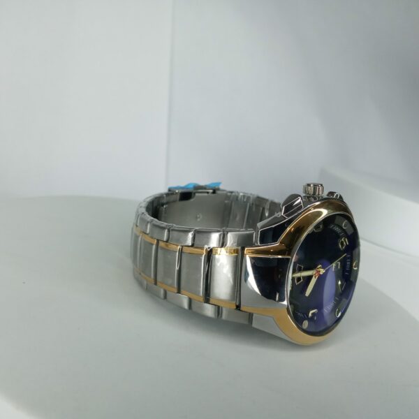 Lookworld B109G Men's Day-Date Stainless Steel Analog Watch