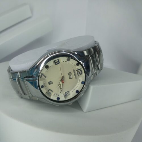 Lookworld B109G Men's Day-Date Stainless Steel Analog Watch