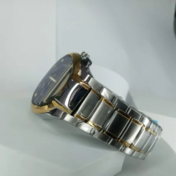 Lookworld B109G Men's Day-Date Stainless Steel Analog Watch