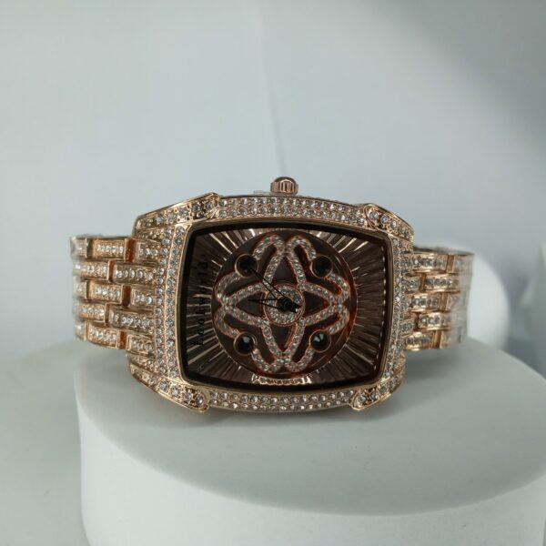 Lookworld Iced Out Rose Gold Men's Luxury Diamond Watch