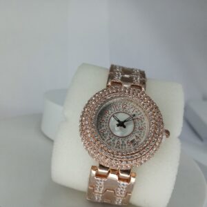 Lookworld Women's Rose Gold Crystal Embellished Watch with Date Display Y170