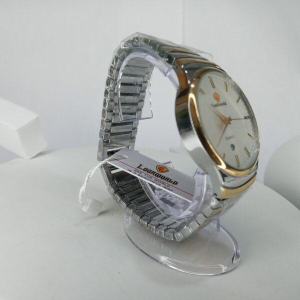 Lookworld Men's Silver Stainless Steel Quartz Analog Watch Y068G with Date