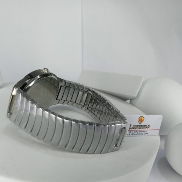 Lookworld Men's Silver Stainless Steel Quartz Analog Watch Y068G with Date