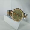 Lookworld Men's Two-Tone Gold Dial Quartz Chain Watch with Date