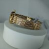 Lookworld Gold-Plated Women's Oval Quartz Watch with Diamond Accents