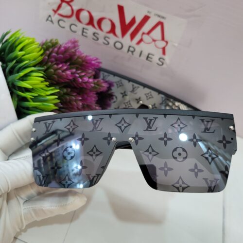 Louis Vuitton Monogram Oversized Shield Sunglasses