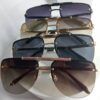 Louis Vuitton Men's Rimless Gold Shield Sunglasses