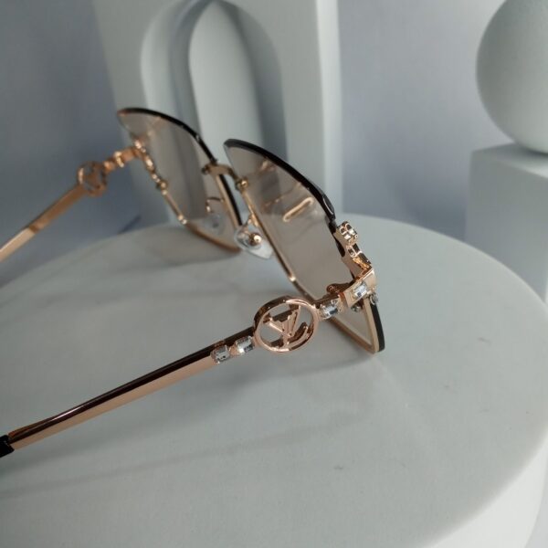 Louis Vuitton Star Side Rimless Square Gold Sunglasses