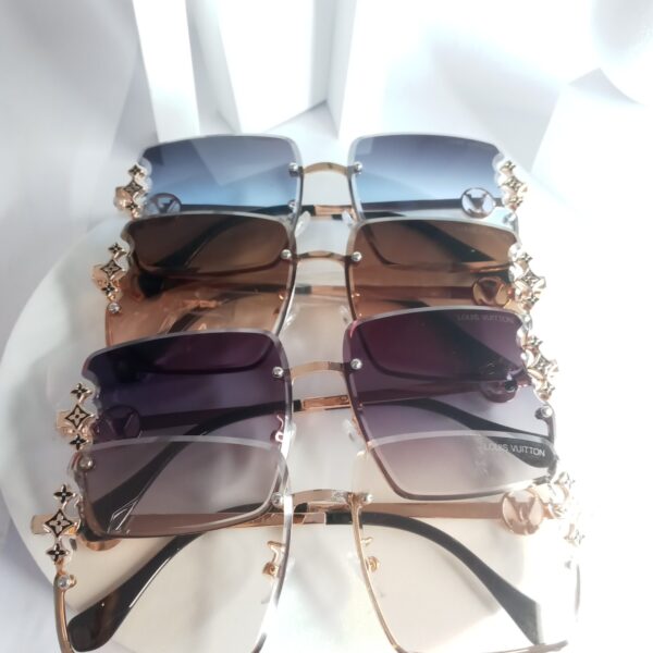 Louis Vuitton Star Side Rimless Square Gold Sunglasses