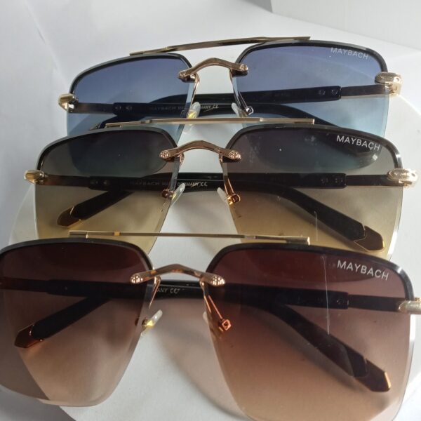 Maybach MB27 Luxury Rimless Square Gradient Unisex Sunglasses