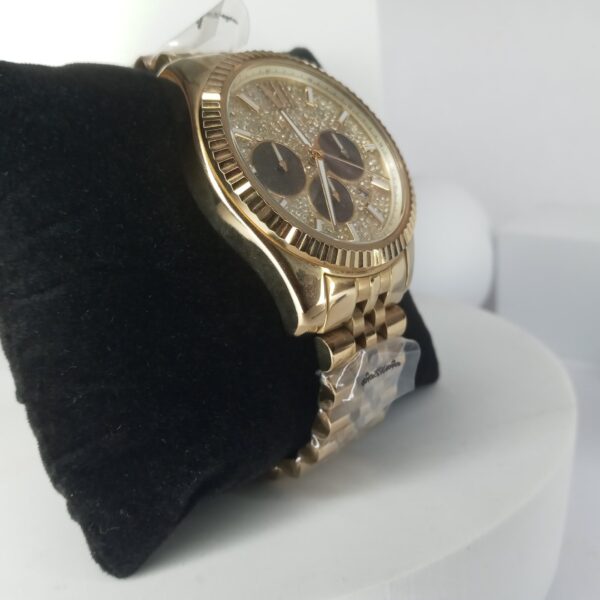 Michael Kors MK6321 Women's Gold Chronograph Watch with Glitter Dial