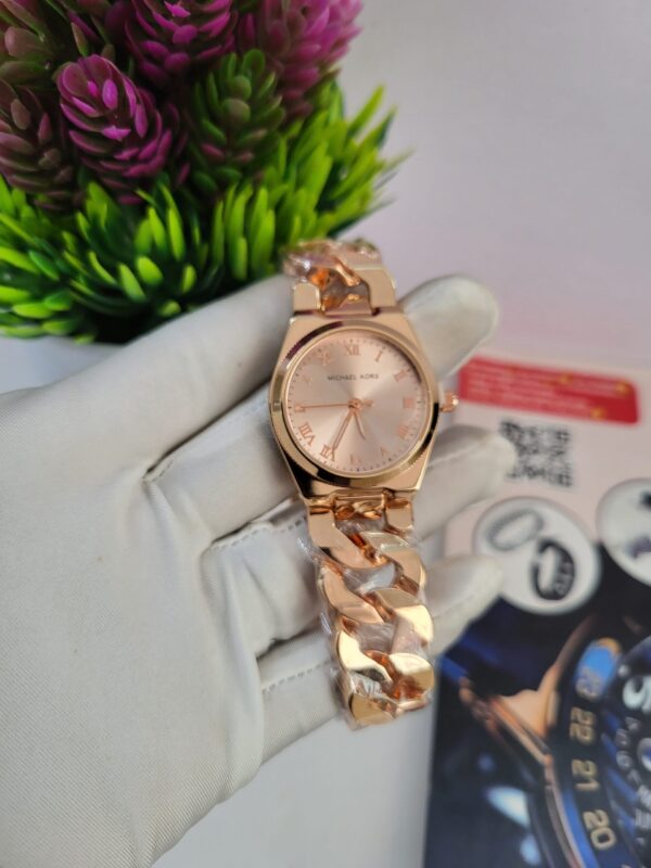 Michael Kors Rose Gold Chain Link Women's Luxury Analog Watch