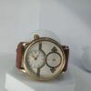 Montblanc Exo Tourbillon Dual Dial Gold-Tone Men's Leather Watch