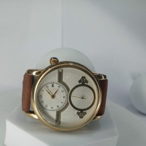 Montblanc Exo Tourbillon Dual Dial Gold-Tone Men's Leather Watch