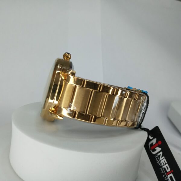 Nepic Gold Skeleton Automatic Men's Stainless Steel Chain Watch