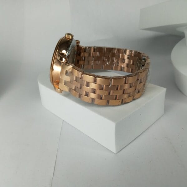 Patek Philippe Rose Gold Automatic Tourbillon Men's Watch with Diamond Markers