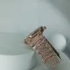 Patek Philippe Iced Out Rose Gold Diamond Analog Watch