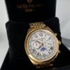 Patek Philippe Geneve Gold Chronograph Moon Phase Men's Watch