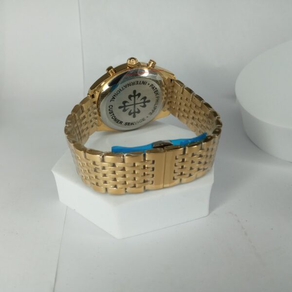 Patek Philippe Geneve Gold Chronograph Moon Phase Men's Watch