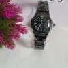 Patek Philippe Nautilus Style Men's Black Quartz Chain Watch with Date