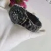 Patek Philippe Nautilus Style Men's Black Quartz Chain Watch with Date