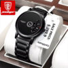 Poedagar A21 Unique Disc Dial Stainless Steel Men's Watch