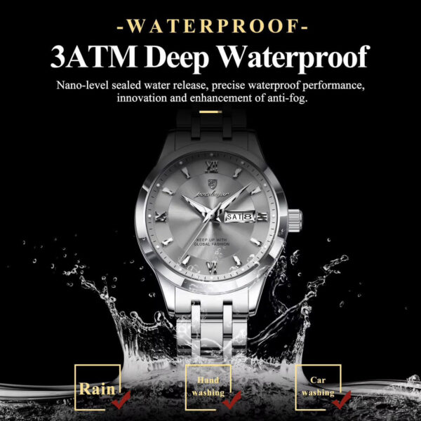 Poedagar A24 Stainless Steel Women's Business Watch