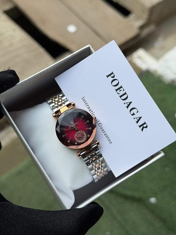 Poedagar A27 Rose Gold Diamond-Cut Women's Luxury Watch