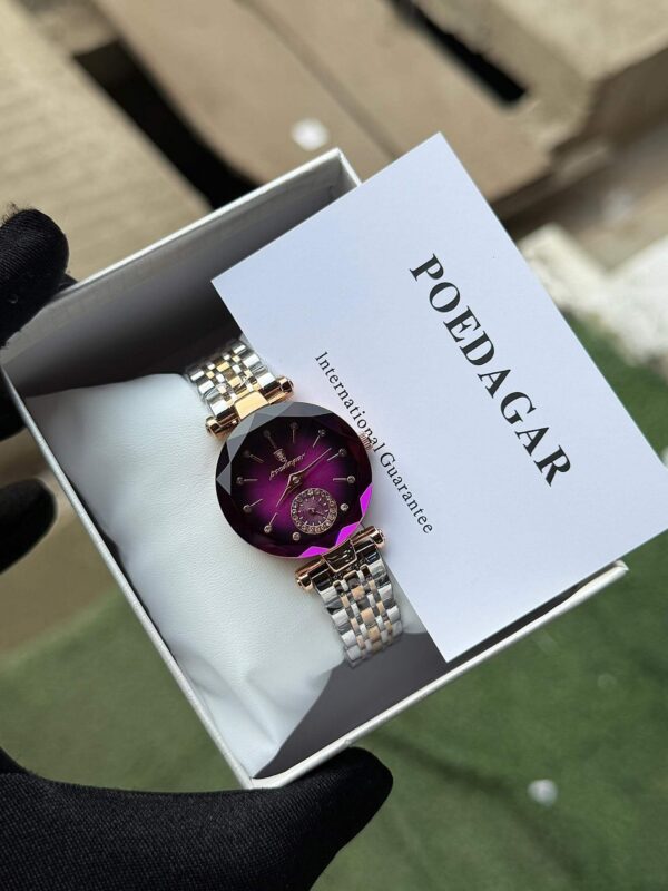 Poedagar A27 Rose Gold Diamond-Cut Women's Luxury Watch