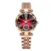 Poedagar A27 Rose Gold Diamond-Cut Women's Luxury Watch