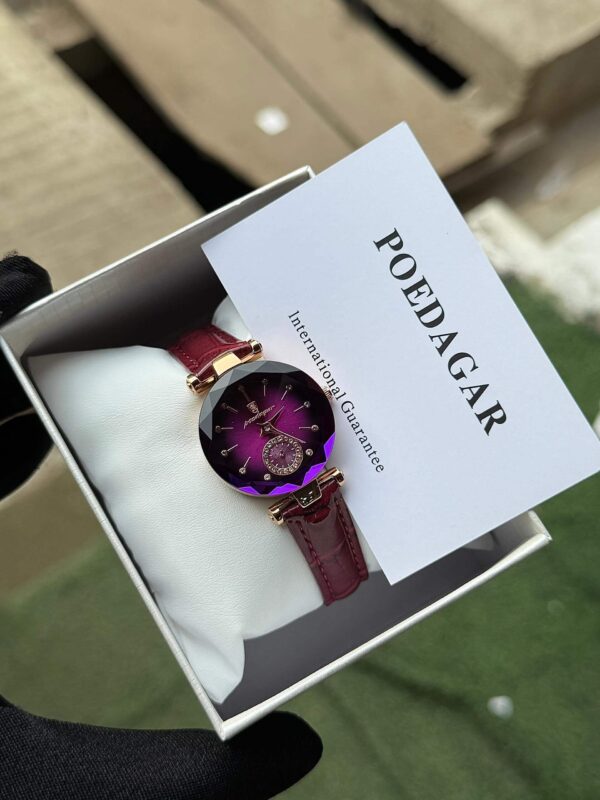 Poedagar A27 Rose Gold Diamond-Cut Women's Luxury Watch