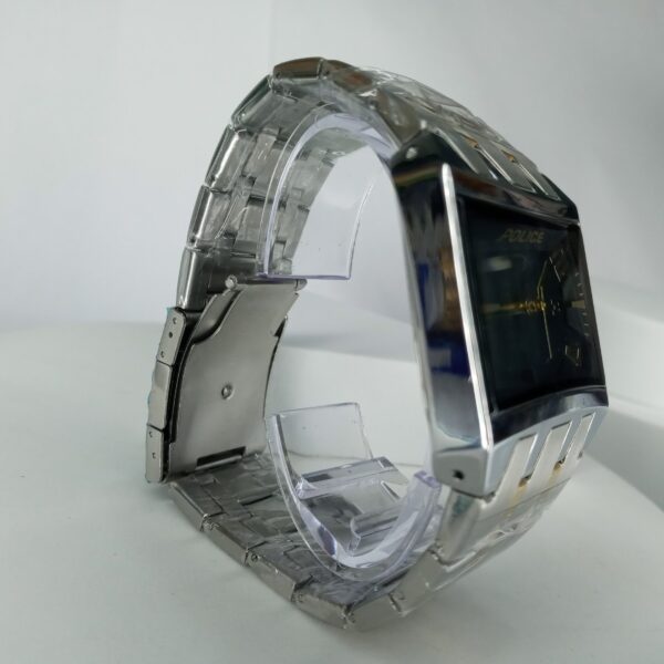 Police Men's Two-Tone Stainless Steel Rectangular Analog Watch