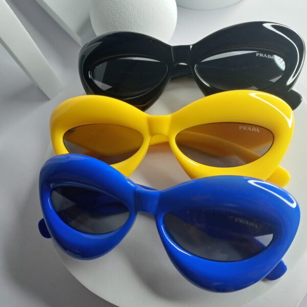 Prada Blue Bean Oversized Fashion Sunglasses PR20