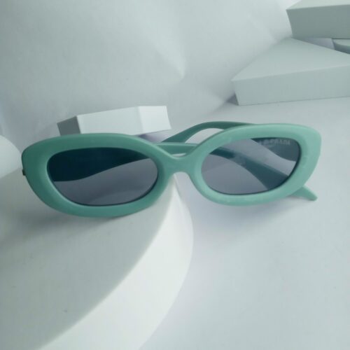Prada Mint Green Oval Fashion Sunglasses