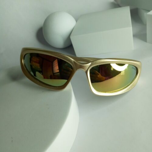 Prada Sporty Gold Mirrored Sunglasses for Men