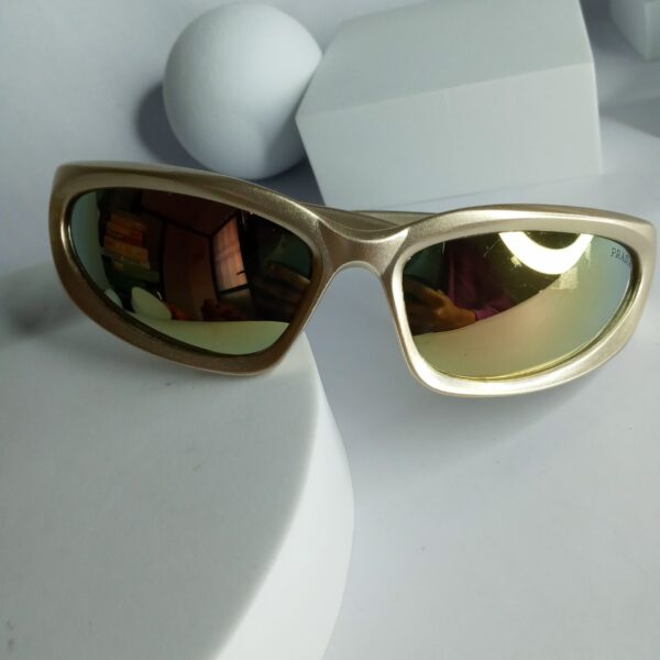 Prada Sporty Gold Mirrored Sunglasses for Men
