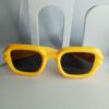 Prada Yellow Bold Square Fashion Sunglasses