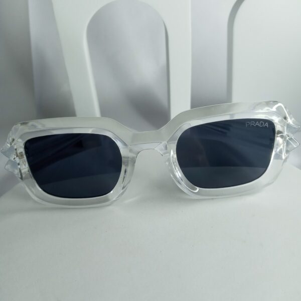 Prada Yellow Bold Square Fashion Sunglasses