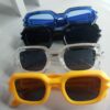 Prada Yellow Bold Square Fashion Sunglasses