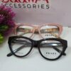 Prada FD88810 Cat Eye Acetate Glasses - Black  Pink