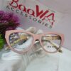 Prada FD88810 Cat Eye Acetate Glasses - Black  Pink