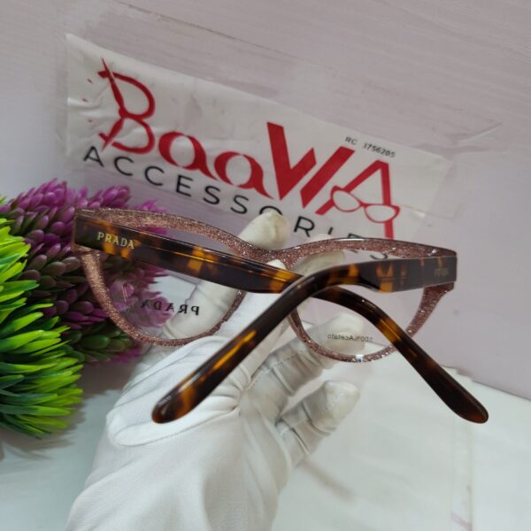 Prada FD88810 Cat Eye Acetate Glasses - Black  Pink