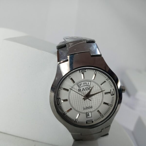 Rado Jubilé Men's Silver Stainless Steel Analog Day-Date Watch