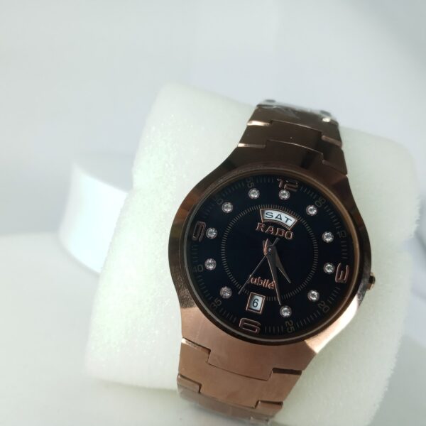 Rado Jubilé Men's Silver Stainless Steel Analog Day-Date Watch