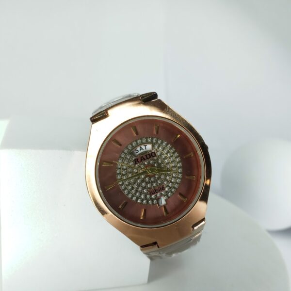 Rado Jubilé Men's Gold-Tone Diamond Analog Watch