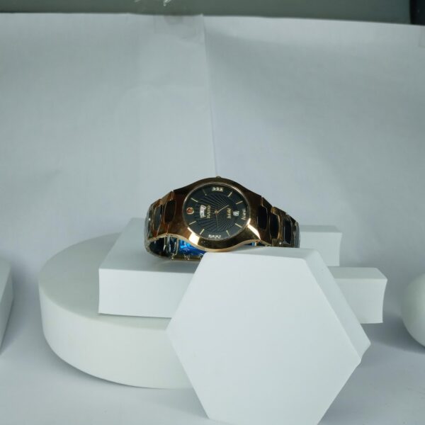 Rado Jubilé Gold-Tone Men's Day-Date Diamond Watch